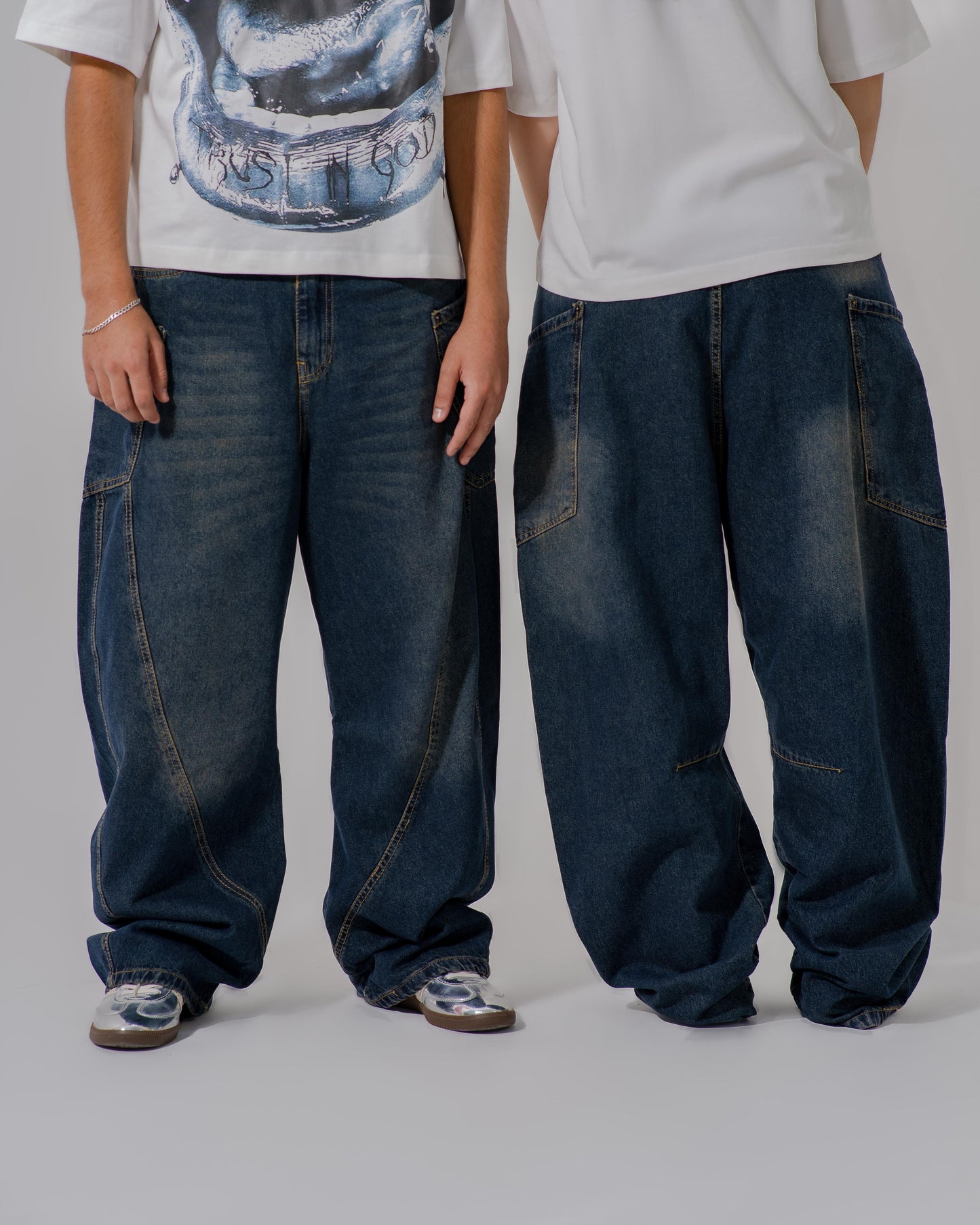 Losse fit in Rusty Blue