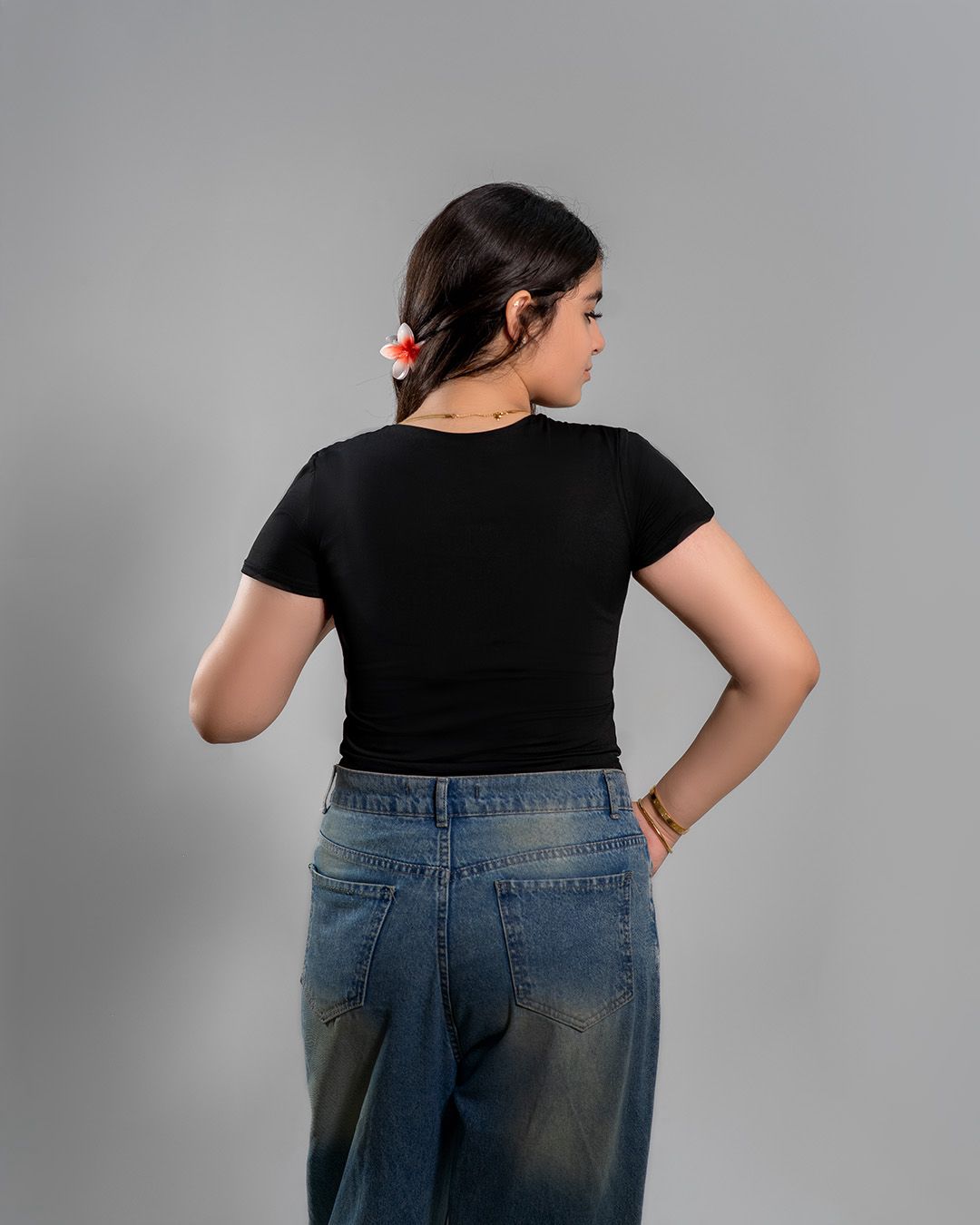 Black basic top