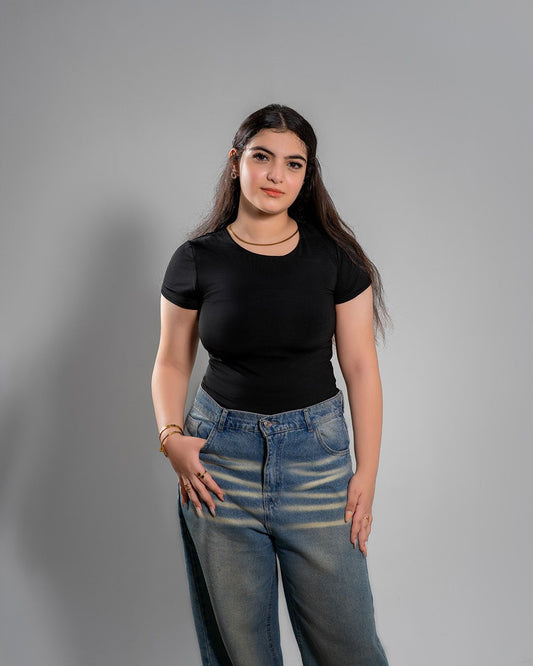 Black basic top