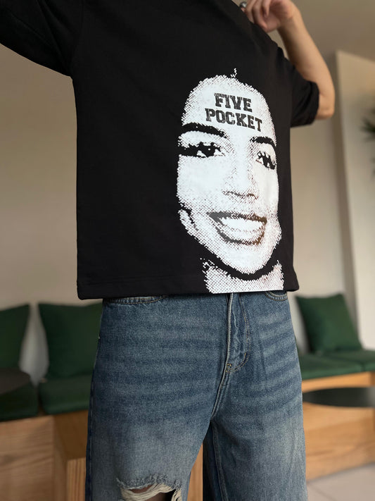 T_shirt five pocket black